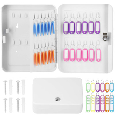 Skrinka na kľúče 48 háčikov, biela SPRINGOS TX5031