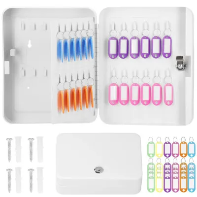 Skrinka na kľúče 48 háčikov, biela SPRINGOS TX5031