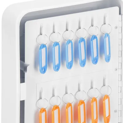 Skrinka na kľúče 48 háčikov, biela SPRINGOS TX5031