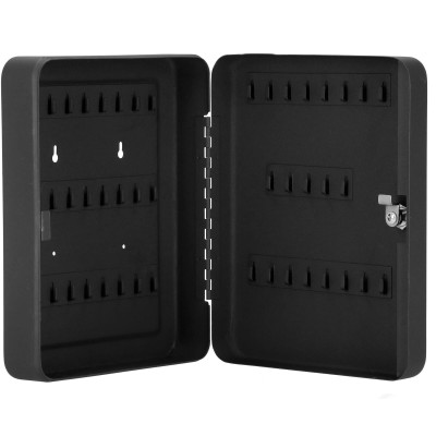 Skrinka na kľúče 45 háčikov, čierna SPRINGOS TX5032