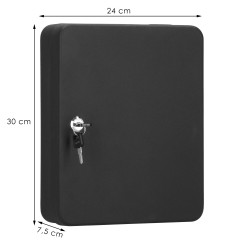 Skrinka na kľúče 45 háčikov, čierna SPRINGOS TX5032