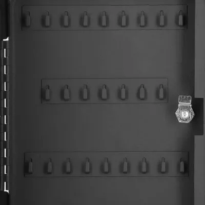 Skrinka na kľúče 100 háčikov, čierna SPRINGOS TX5033