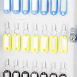 Skrinka na kľúče 42 háčikov, biela SPRINGOS TX5034