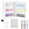 Skrinka na kľúče 42 háčikov, biela SPRINGOS TX5034