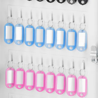 Skrinka na kľúče 64 háčikov, biela SPRINGOS TX5035