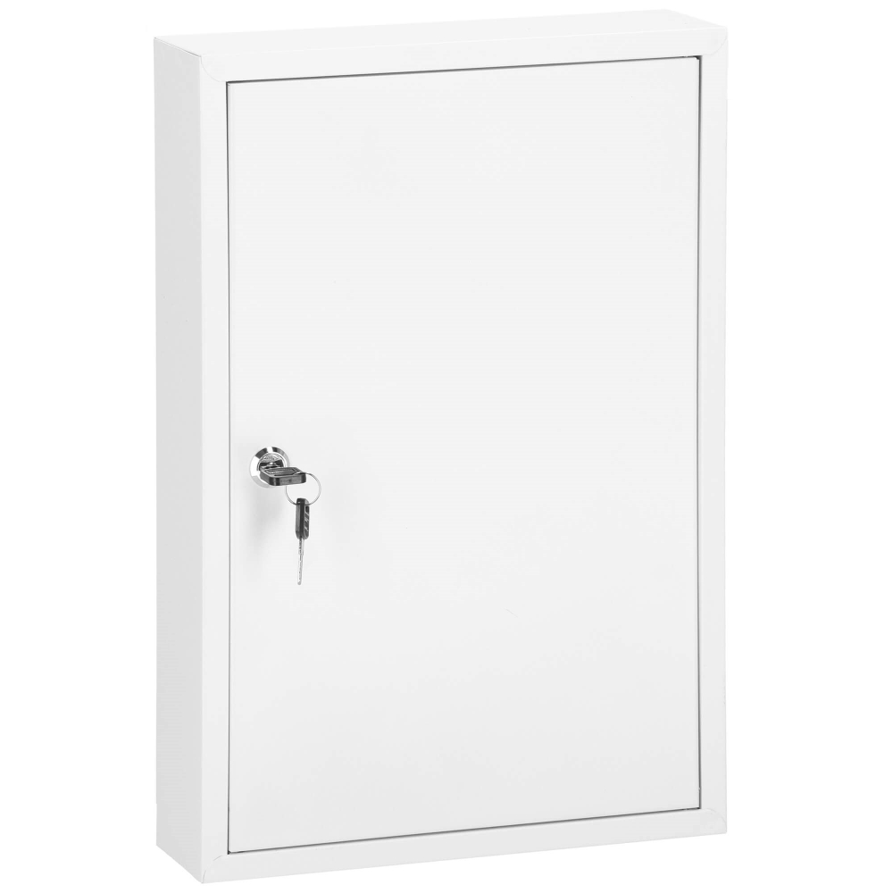 Skrinka na kľúče 64 háčikov, biela SPRINGOS TX5035