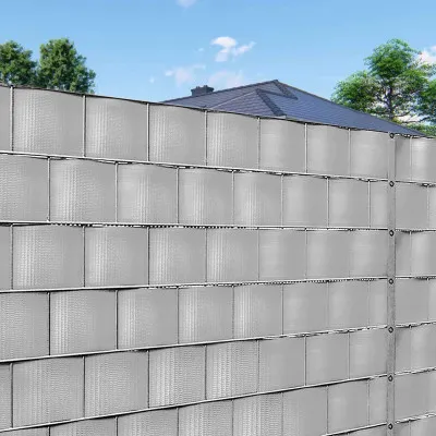 Montážne klipy na plot 19x1, 5 cm, sada 20ks, svetlo šedé SPRINGOS FN0007