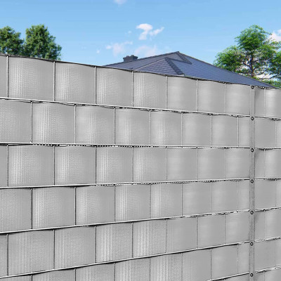 Montážne klipy na plot 19x1, 5 cm, sada 20ks, svetlo šedé SPRINGOS FN0007