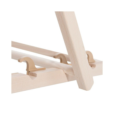 Záhradné drevené lehátko SPRINGOS TORINO červeno-biele pruhy