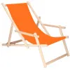 Záhradné drevené lehátko SPRINGOS TORINO oranžové