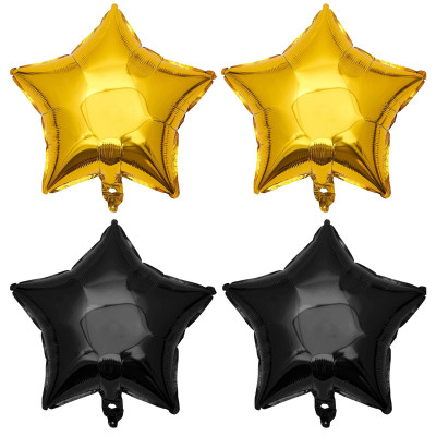 Sada narodeninových balónikov 40, čierno-zlaté SPRINGOS PS0023