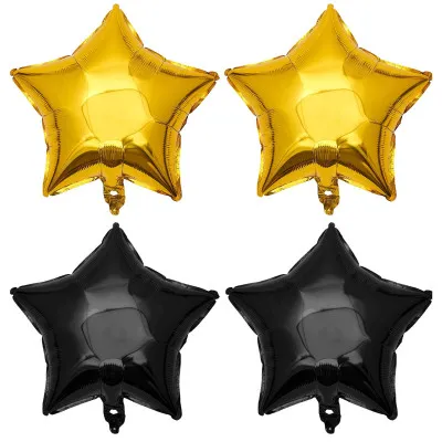 Sada narodeninových balónikov 40, čierno-zlaté SPRINGOS PS0023