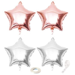 Sada narodeninových balónikov 18, čierno-ružové SPRINGOS PS0025