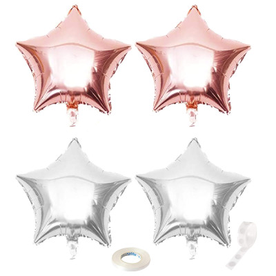 Sada narodeninových balónikov 18, čierno-ružové SPRINGOS PS0025