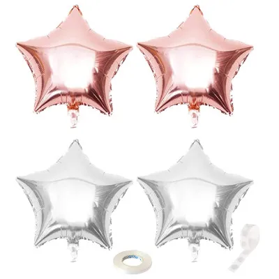 Sada narodeninových balónikov 18, čierno-ružové SPRINGOS PS0025