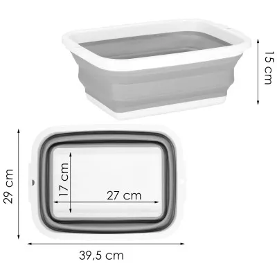 Skladací kôš s ušami 8,5 l SPRINGOS HA5106