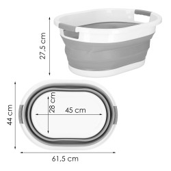Skladací kôš s ušami 39l SPRINGOS HA5107