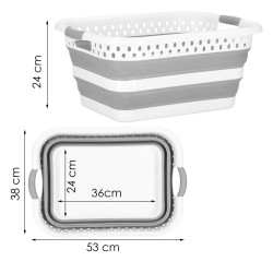 Skladací kôš s ušami 24l SPRINGOS HA5109