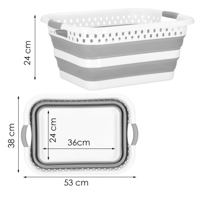 Skladací kôš s ušami 24l SPRINGOS HA5109