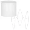 Kvetináč so stojanom 19 cm, biely SPRINGOS ARTON
