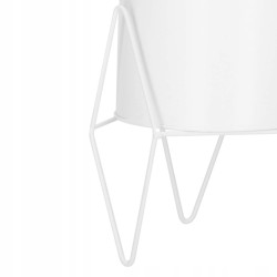 Kvetináč so stojanom 19 cm, biely SPRINGOS ARTON