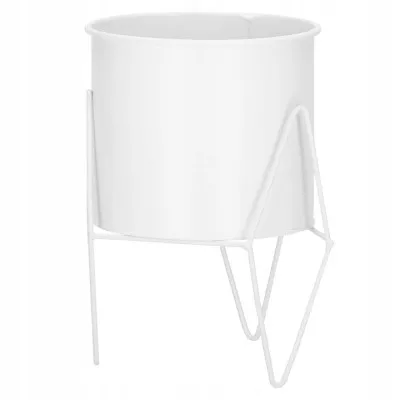 Kvetináč so stojanom 19 cm, biely SPRINGOS ARTON