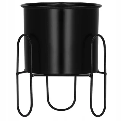 Kvetináč so stojanom 18 cm, čierny SPRINGOS ARTON