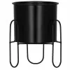 Kvetináč so stojanom 18 cm, čierny SPRINGOS ARTON