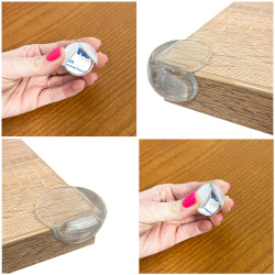 Samolepiace silikónové rohy 3x2,5 cm, súprava 10ks SPRINGOS HA5124