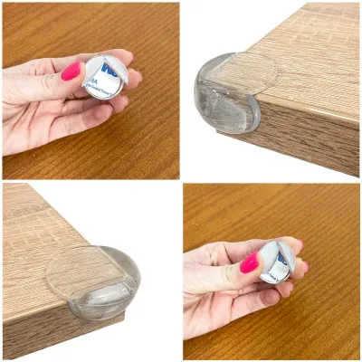 Samolepiace silikónové rohy 3x2,5 cm, súprava 10ks SPRINGOS HA5124