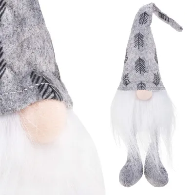 Škriatok GNOM so šedou čiapkou 37 cm