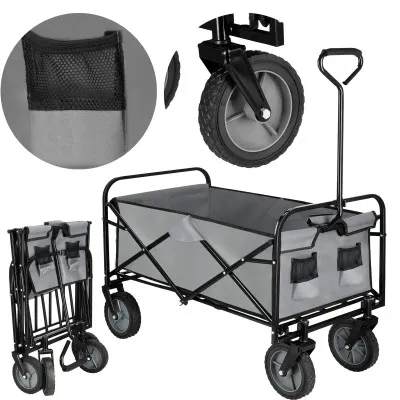 Skládací vozík 80 kg, šedý SPRINGOS GA0015