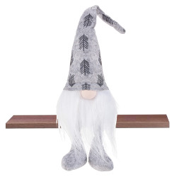 Škriatok GNOM so šedou čiapkou 37 cm