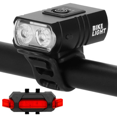 LED svetlá na bicykel, sada SPRINGOS BA0058