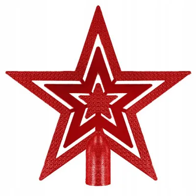 Maxi 101 dielna sada vianočných ozdôb červeno-zlatá