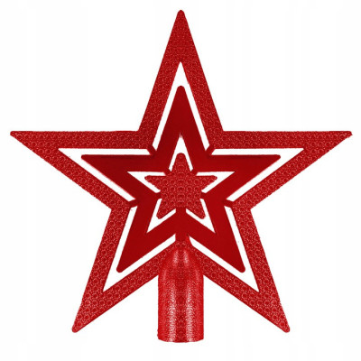 Maxi 101 dielna sada vianočných ozdôb červeno-zlatá