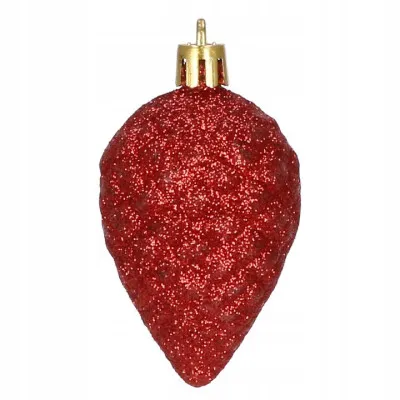 Maxi 53 dielna sada vianočných ozdôb červená