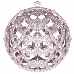 Maxi 100 dielna sada vianočných ozdôb ružová