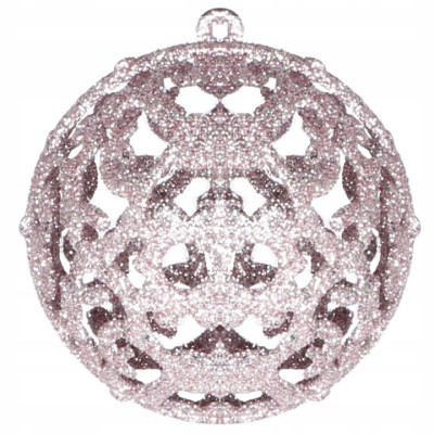 Maxi 100 dielna sada vianočných ozdôb ružová