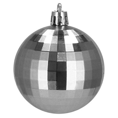 Vianočné banky sivé mix - 6cm, sada 20ks