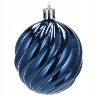 Vianočné banky modré mix - 6cm, sada 20ks