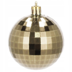 Vianočné banky zlaté mix - 6cm, sada 20ks