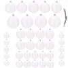 Vianočné banky biele - 5 veľkostí, sada 37ks