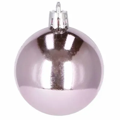 Vianočné banky ružové mix - 5cm, súprava 30ks