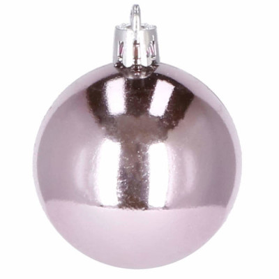 Vianočné banky ružové mix - 5cm, súprava 30ks