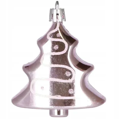 Maxi 77 dielna sada vianočných ozdôb svetlo ružová