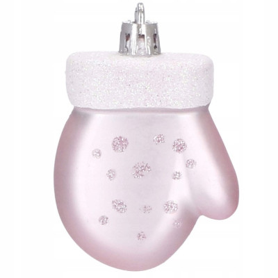 Maxi 77 dielna sada vianočných ozdôb svetlo ružová