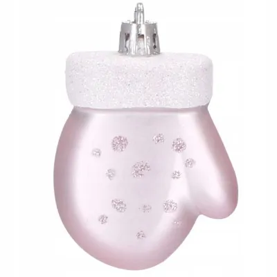 Maxi 77 dielna sada vianočných ozdôb svetlo ružová