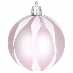 Maxi 77 dielna sada vianočných ozdôb svetlo ružová