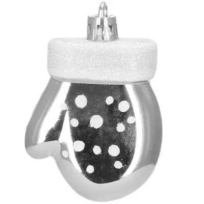 Maxi 77 dielna sada vianočných ozdôb strieborná